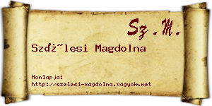 Szélesi Magdolna névjegykártya